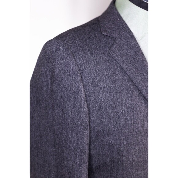 H&M Mens Gray wool Blazer 2 Button Sports Coat Suit Jacket Notch Lapel 40 - Picture 5 of 12